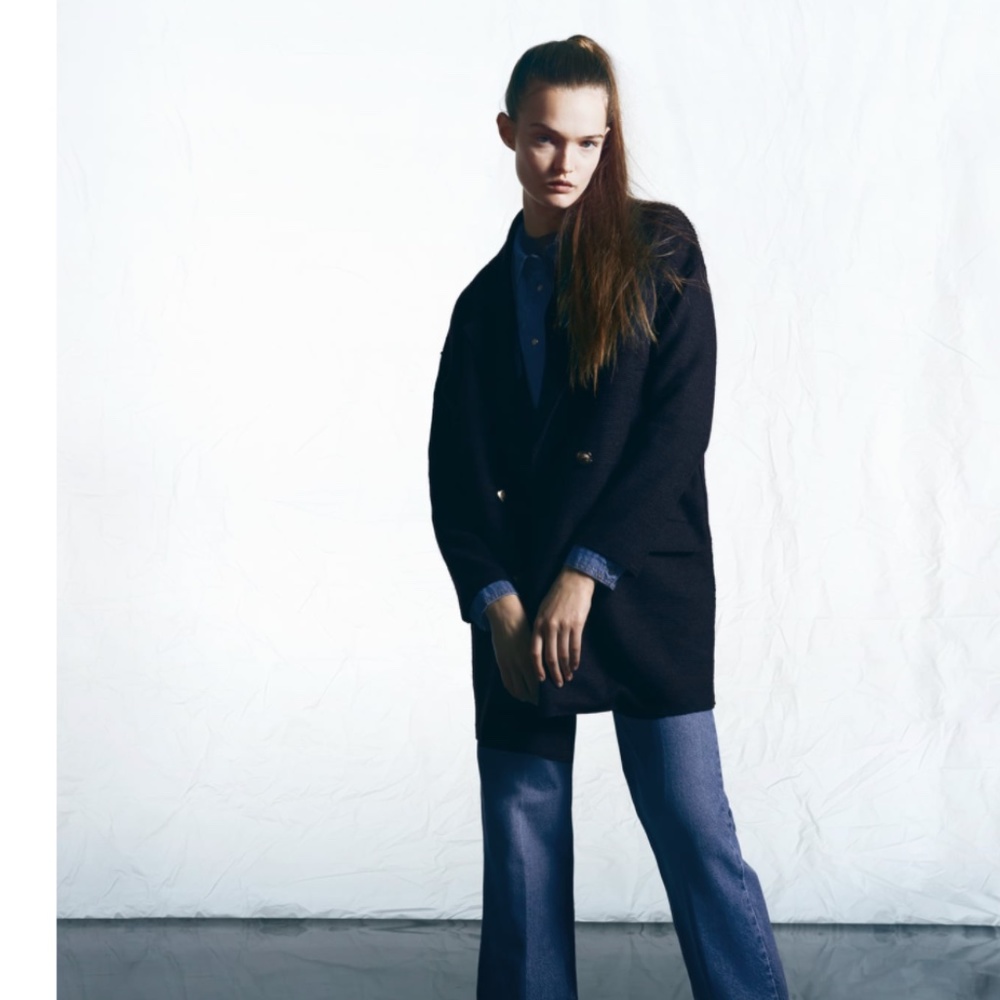 Zara Wool Blend Coat - Picture 7 of 11